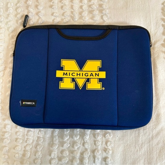 Other - 13” Blue University of Michigan Neoprene Laptop Case